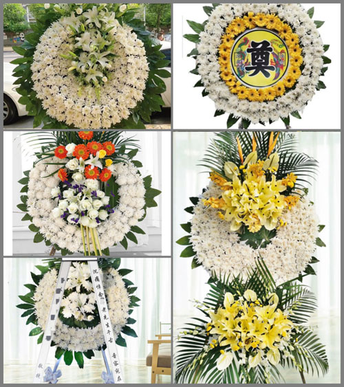福建龙岩上杭县通贤乡秀坑村花圈速递